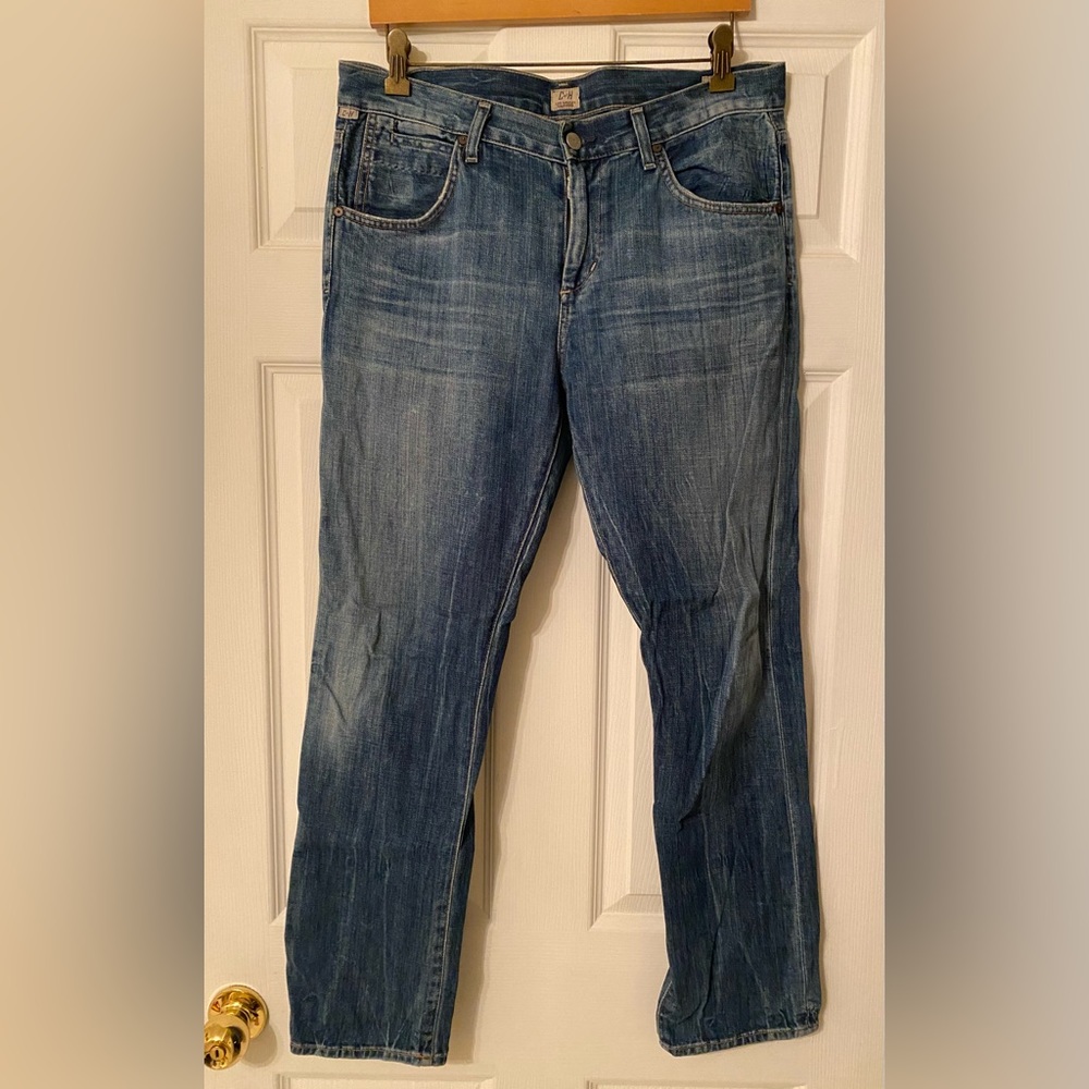 Citizens Of Humanity Daisy Relaxed Tapered Leg Jeans Medium Wash Size 28 EUC